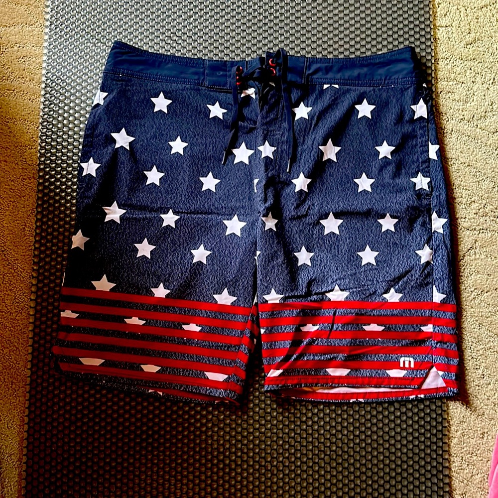 Travis Mathew swim trunks / board shorts.